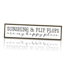 Summer Decor Sign, Coastal Beach Decoration, Inspirational Wooden Box Signs,