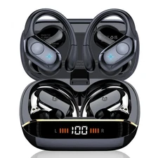 Wireless Earbuds Bluetooth 5.4 Headphones 75H Stereo Deep Bass Sports Over Ea...