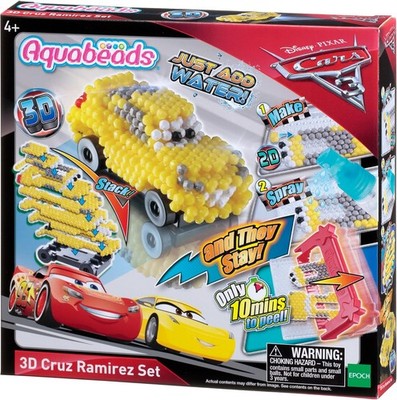 Disney Pixar Cars 3 Aquabeads 3D Cruz Ramirez Set
