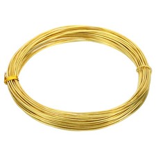 Half Hard Brass Wire, 1Pcs 18Gauge/1.0mm Diameter 10m/32.8ft Craft Wire