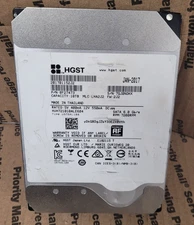 HGST 10TB 6Gb/s 7200RPM 3.5in SATA Hard Drive HUH721010ALE604 (TESTED)