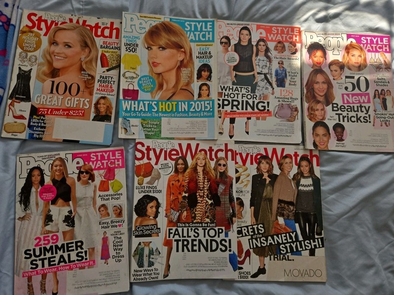 2015 PEOPLE STYLE WATCH MAGAZINE LOT OF 7 PLEASE READ DESCRIPTIONS!
