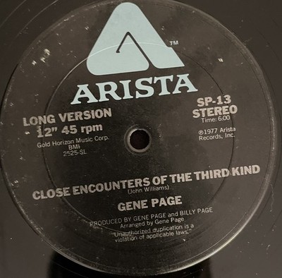 Gene Page - Close Encounters Of The Third Kind