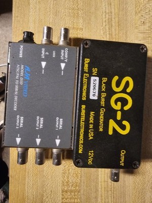 Broadcast Video Sync & Control Devices   Burst SC-2 + VidPro D5D   Untested