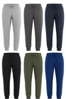 Premium Mens Fleece Jogging Bottoms Track Pants  Joggers Sweatpants Ribbed Cuff