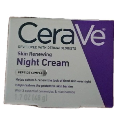 CeraVe Skin Renewing Face Night Cream w/Peptide Complex & Hyaluronic Acid, 1.7oz