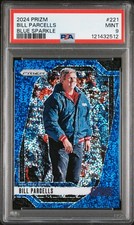 2024 PANINI PRIZM BLUE SPARKLE #221 BILL PARCELLS 31/96 PSA 9