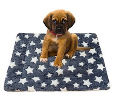 iMaylex Soft Pad Dog Bed Mat, Thicken Warm, Star Pattern, Reversible, Fluffy ...