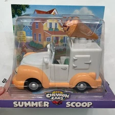 Chevron Cars Summer Scoop Ice Cream Truck #34 2003 NIB Talking Eyes Move