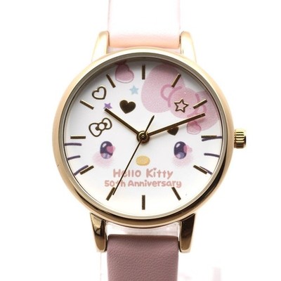 Hello Kitty 50th Anniversary Limited Edition Women's Pink Gold Watch