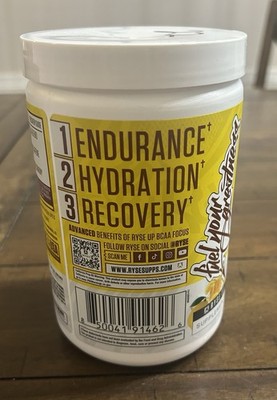 Ryse BCAA Focus Powder Lemonade Endurance Hydration Recovery BB 05/2027