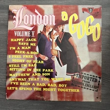 London a Go Go, Volume 5. Vinyl LP. British Beat cover versions, Mod cover.