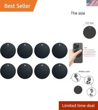 Slim Round Metal Plates for Magnetic Car Mounts - Full Adhesive, 1.57" Diameter