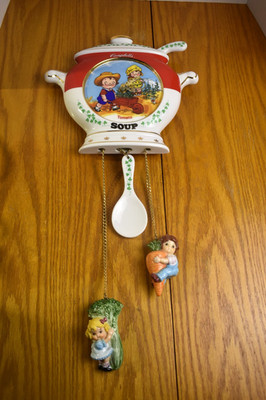 The Campbell Kids Tomato Soup Porcelain Wall Clock by Danbury Mint