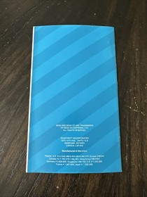 Sega CD Manual Only Space Ace W/Reg Card 