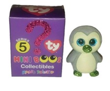 TY Mini Beanie Boos - FINN Penguin Series 5 Hand Painted Vinyl Figure 2" NEW