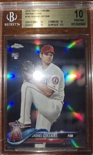 2018 Topps Chrome Rookie Refractor Shohei Ohtani Bgs 10 Pristine Unbelievable...