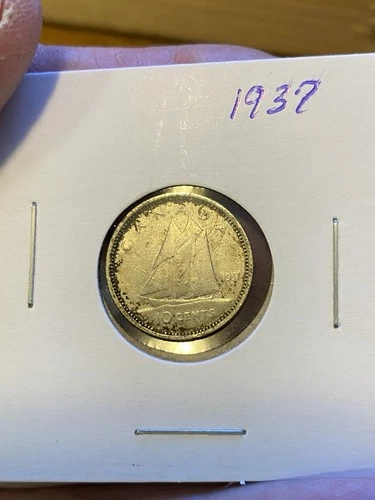 canadian silver dimes 1937