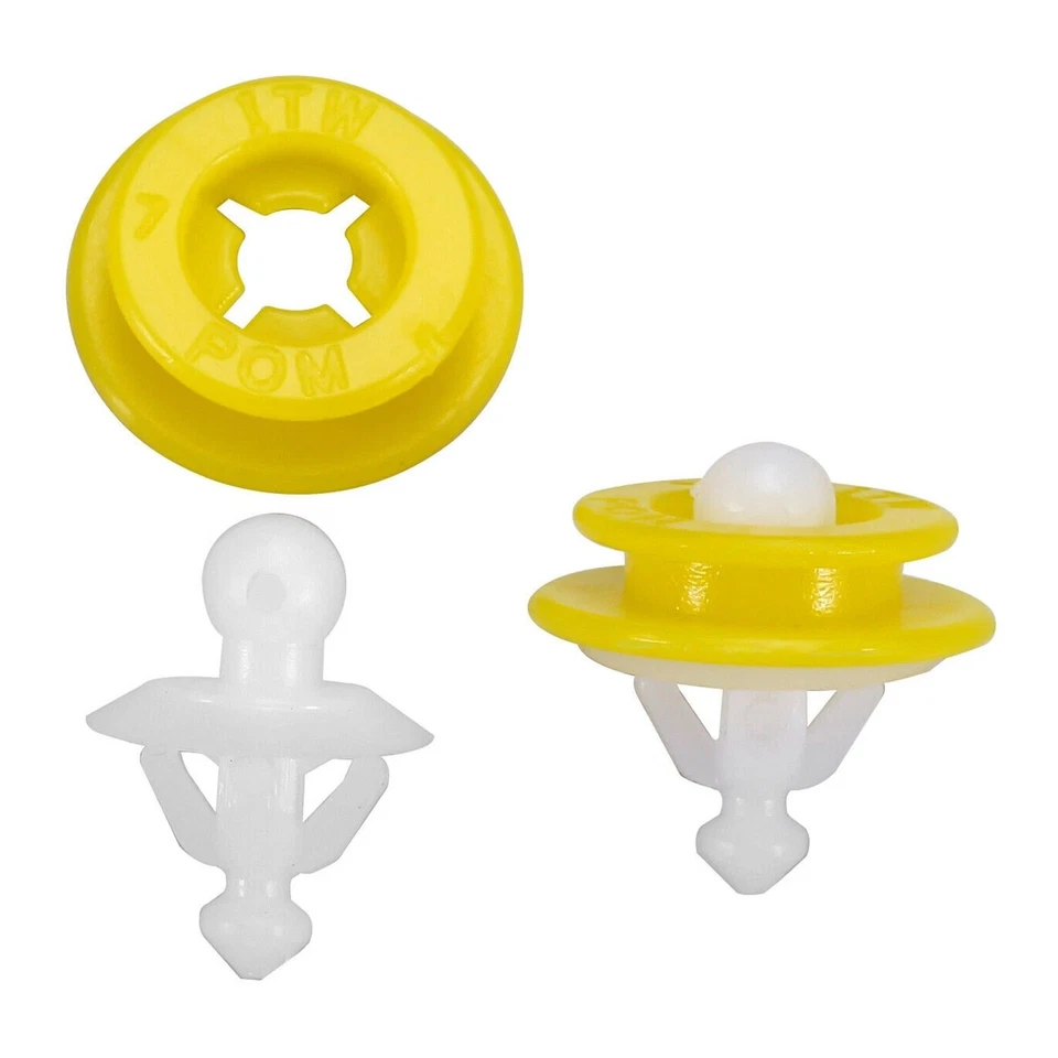 20 Bumper Fender Splash Guard Retainer Clips & Grommet 30698669 For Volvo C30 - Image 4 of 4