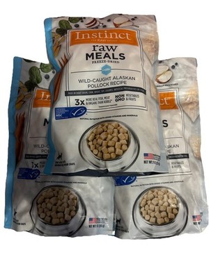 (3) Instinct Cat Food 9oz Raw Meals Pollock Recipe FAST SHIPPING