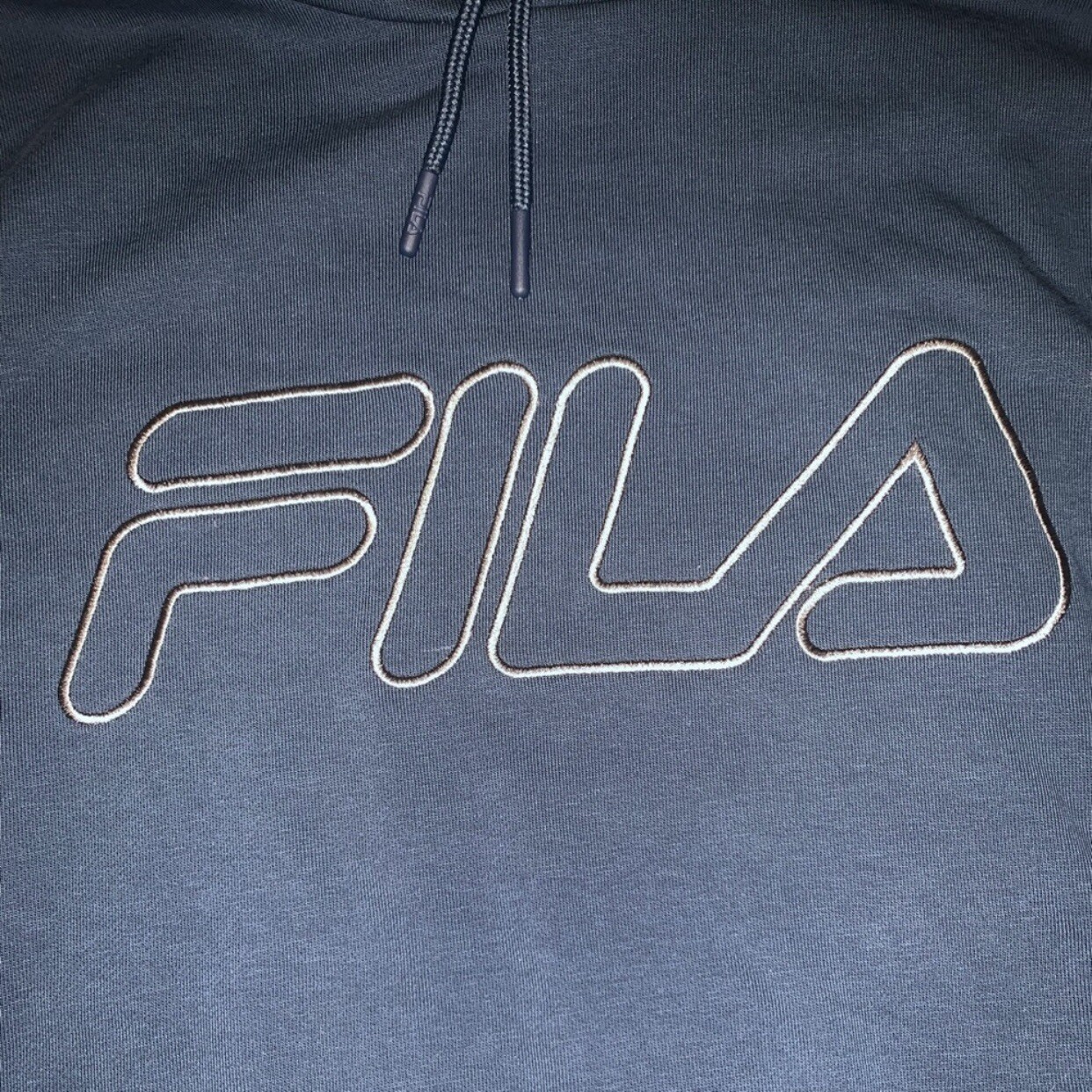 FELPA CON CAPPUCCIO UOMO FILA INDAH PULLOVER RICAMATO TAGLIA MEDIA