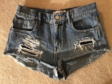 EUC Women's Bullhead High Rise Destroyed Shorts Sz 26 Waist: 29 Inches Cute
