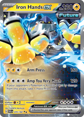Iron Hands ex 070/182 - Paradox Rift - Pokemon TCG - Double Rare