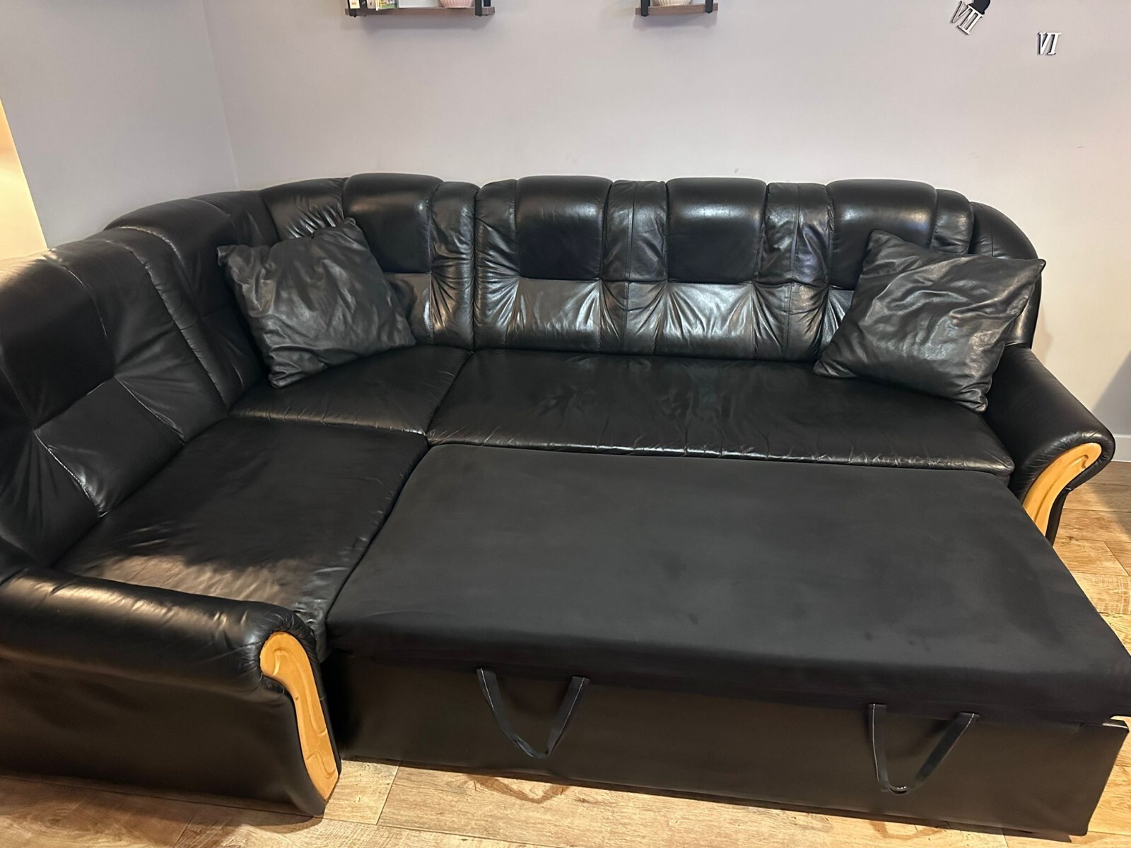 Lether Corner Sofa Bed eBay