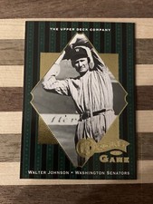 2001 Upper Deck Hall Of Famers Origins Of The Game Walter Johnson Card #55
