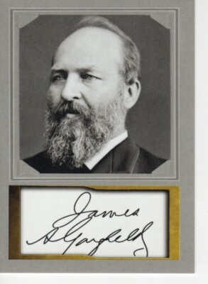 JAMES GARFIELD ~  Presidential ACEO Portrait D. Gordon Facs Auto  * NM+ #20