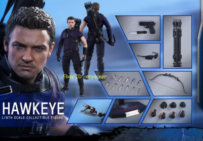 Hot Toys MMS358 Civil War Hawkeye 3.0 1/6 Action Figure In Stock