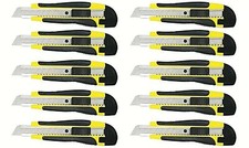 Cuttermesser Teppichmesser 10 Stück 18mm Profi Cattermesser Messer Gelb