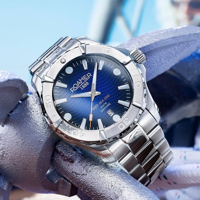Roamer Deep Sea 860833 41 45 70 Herrenuhr Armbanduhr Edelstahl Diver