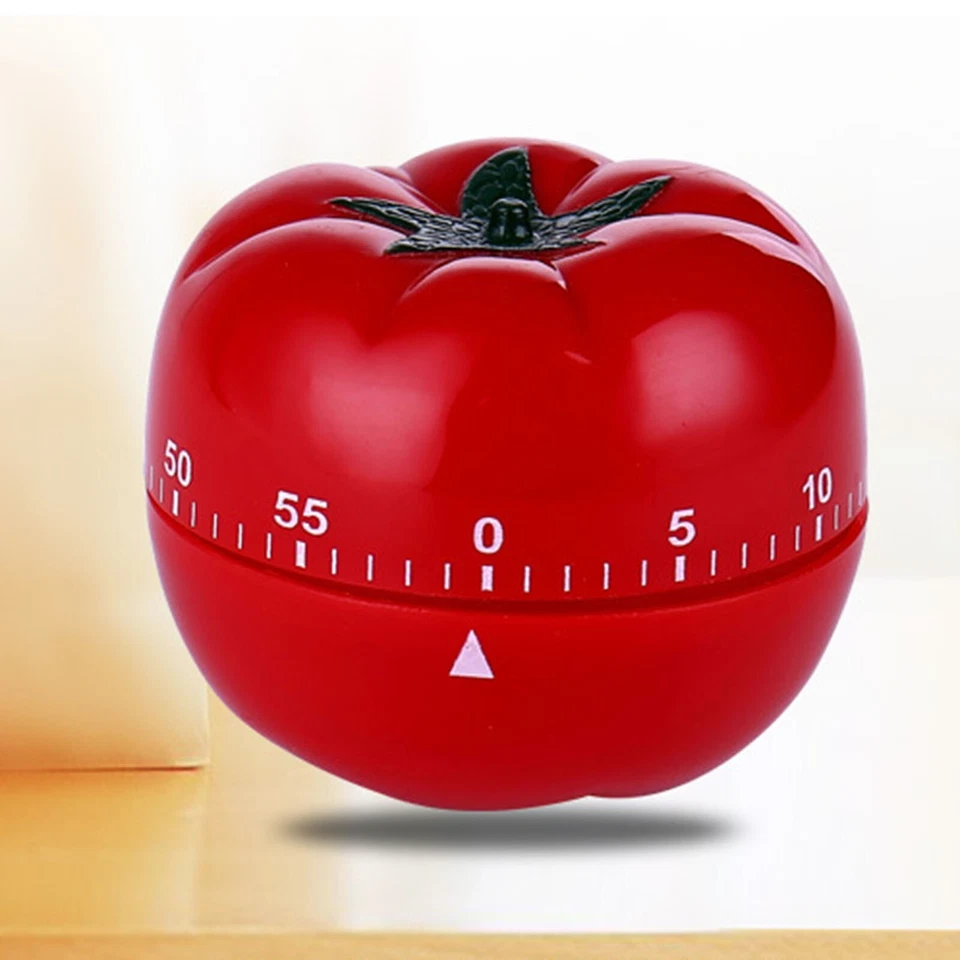 Tomato Timers 60 Minutes Kitchen Cooking Timer Clock Mechanical Timer Homework - Image 4 of 4