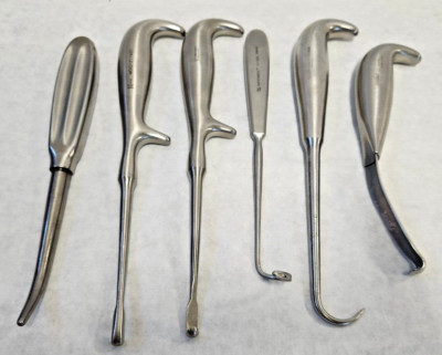 Lot of SIX Surgical Hand Instruments - Stryker, Lorenz, Symmetry, Konig ...