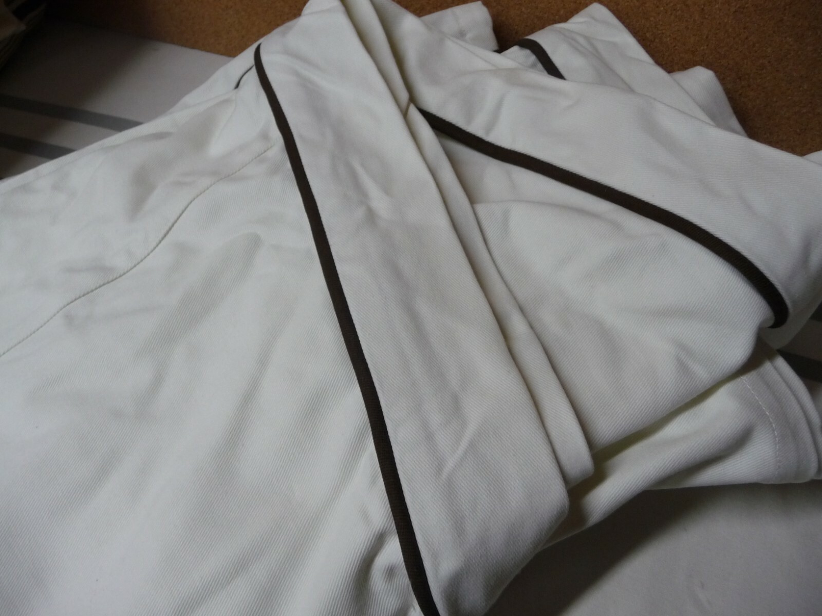 Pottery Barn Riley Headboard Slipcover Cal King White Twill Brown