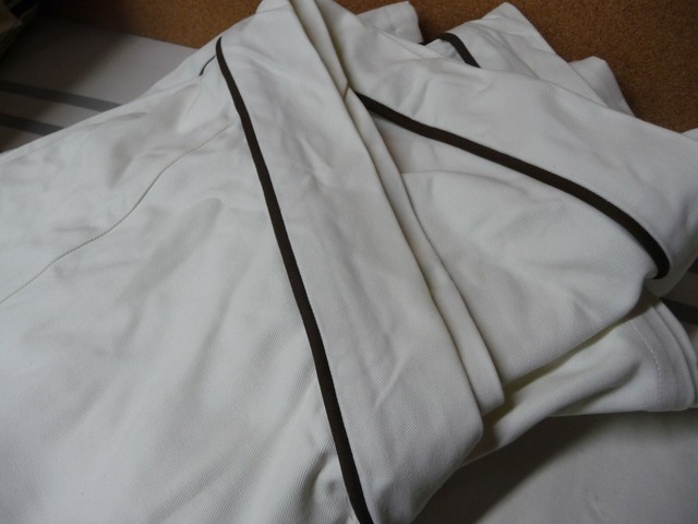 Pottery Barn Riley Headboard Slipcover Cal King White Twill Brown