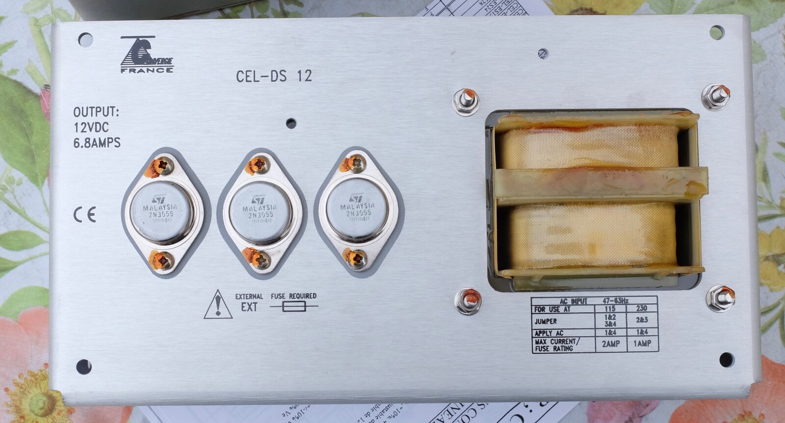 Alimentation 12VDC 6,8 A transformateur CEL-DS 12 pour automatisme - 3