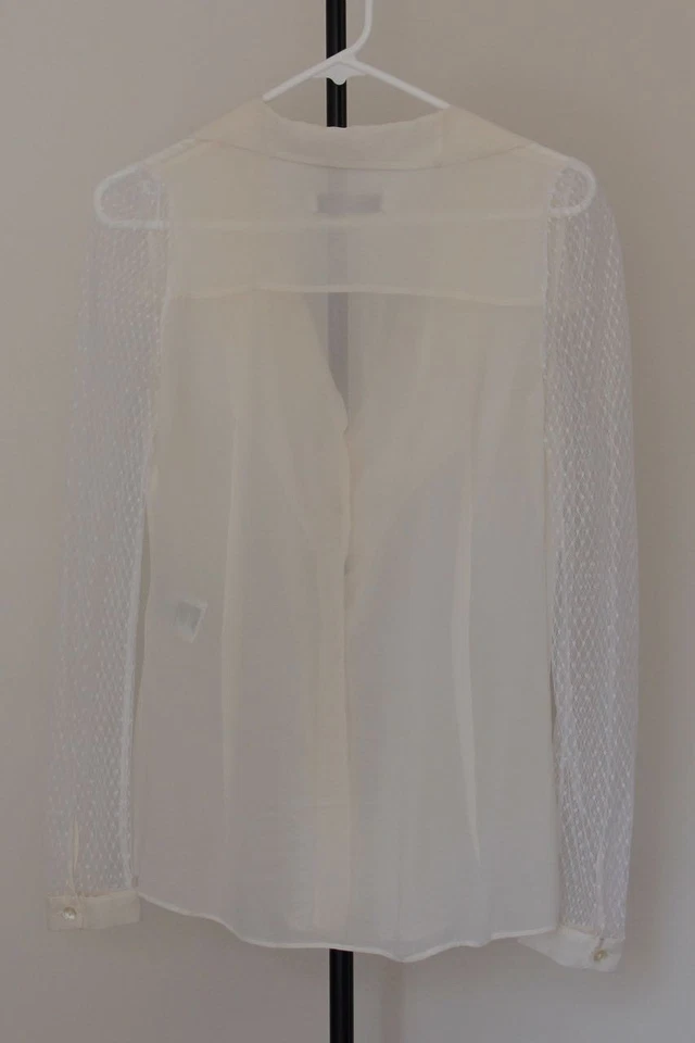 Victor & Rolf designer silk blouse, size S, IT 40, ivory - Image 2 of 4