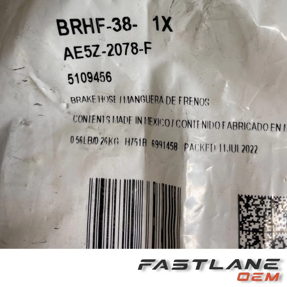 2010-2012 FORD FUSION/LINCOLN MKZ ПРАВЫЙ ТОРМОЗНОЙ ШЛАНГ В СБОРЕ НОВЫЙ OEM AE5Z-2078-F - Изображение 3 из 4