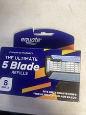 Equate 5-Blade Razor Cartridges Refill for The Ultimate Razor Handle  8 Refills