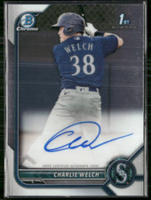 Charlie Welch 2022 Bowman Chrome Prospects Auto