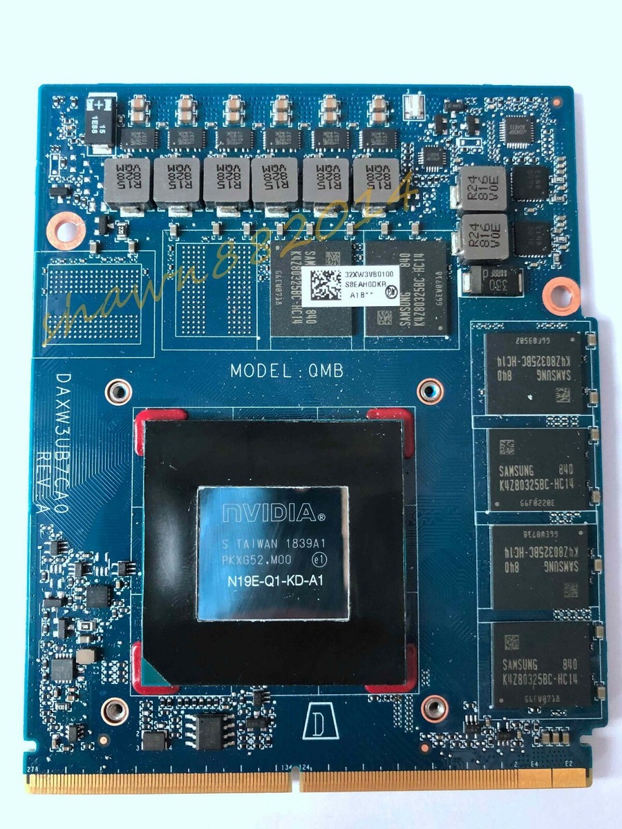 HP ZBook 17 G6 Nvidia Quadro RTX3000 6GB GDDR6 N19E-Q1-KD-A1 GPU