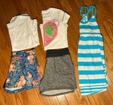  Old Navy Girl Shorts Shirts Size 14 Lot of 5 Tank Top Tee T-Shirt Heart