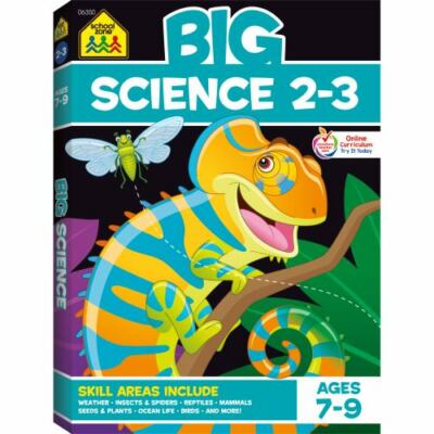 School Zone - Big Science Workbook - Ages 7 to 9, 2nd Grade, 3rd Grade, W - GOOD