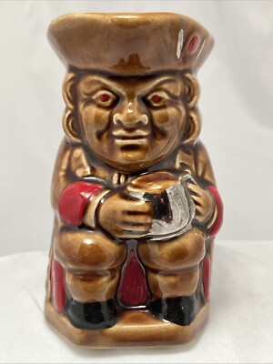 Vintage Original Toby Jug, Small Size Marked M/S Toby 91￼