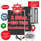 830 W / 600 W Balkonkraftwerk Photovoltaik Solaranlage Steckerfertig WIFI Smart