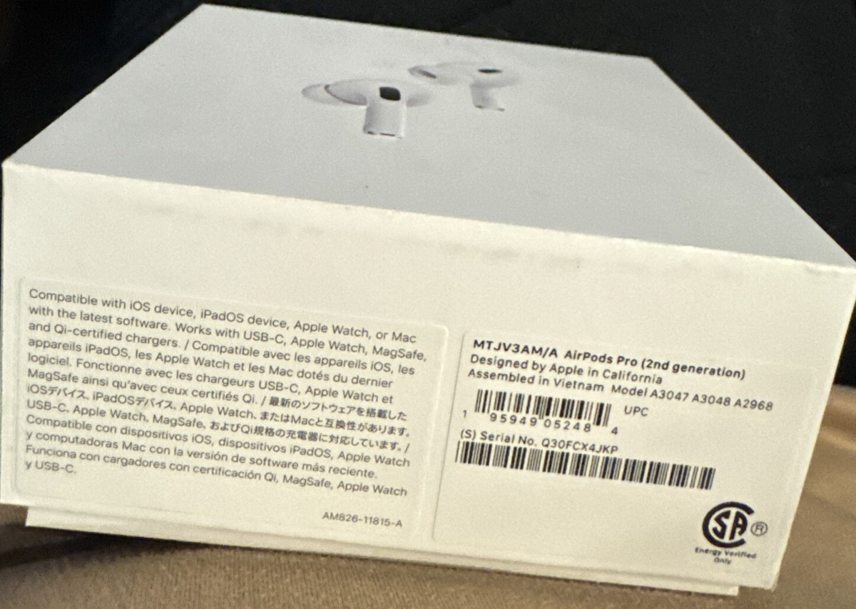 AirPods pro2 A3047 本体 Original Apple AirPods Pro 2nd Generation USB-C Replacement