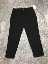 Social Standard Sanctuary Ankle Utility Jeans Womens Size 12 Black Denim