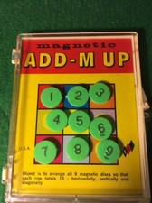 VINTAGE ADD-M UP MAGNETIC GAME MADE IN USA